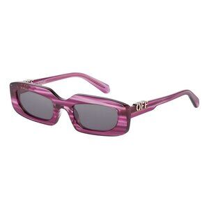 NEW OFF-WHITE SUNGLASSES, WOMEN PURPLE OVAL EYEWEAR OFF-WHITE